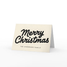 Kerstmis in roomkleurig en zwart vintage schrift
