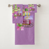 Kerstmis in roze bad handdoek (Insitu)