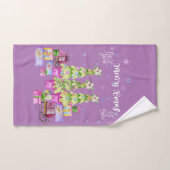 Kerstmis in roze bad handdoek (Handdoek)