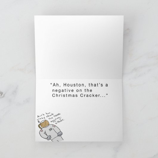 Kerstmis in Ruimte Feestdagen Kaart (Binnen)