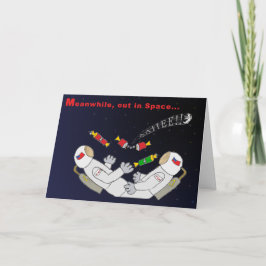Kerstmis in Ruimte Feestdagen Kaart
