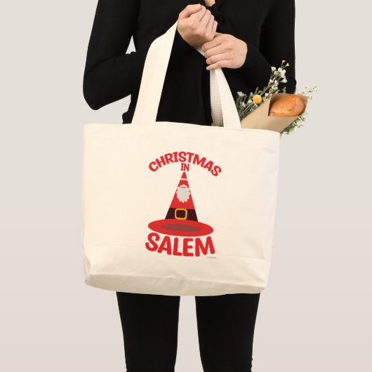 Kerstmis in Salem New England Holiday Tour Time Grote Tote Bag (Voorkant (product))