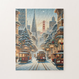 Kerstmis in San Francisco – Bay Skyline Legpuzzel