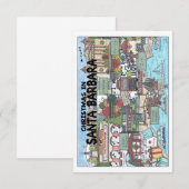 Kerstmis in Santa Barbara Bedankkaart (Voorkant / Achterkant)