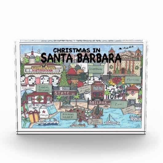 Kerstmis in Santa Barbara Fotoblokken (Voorkant)