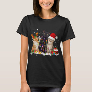 Kerstmis in Santa Cat Light: prachtige rendierster T-shirt