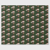 Kerstmis in Santa Dachshund Cadeaupapier (Vlak)