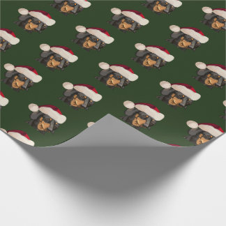 Kerstmis in Santa Dachshund Cadeaupapier