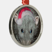 Kerstmis in Santa Dumbo Metalen Ornament (Rechts)