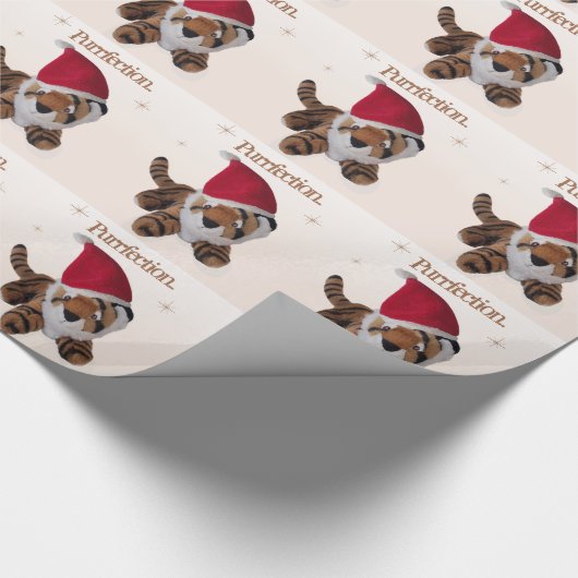 Kerstmis in Santa Hat Cadeaupapier (Hoek)