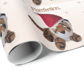 Kerstmis in Santa Hat Cadeaupapier (Rol Hoek)