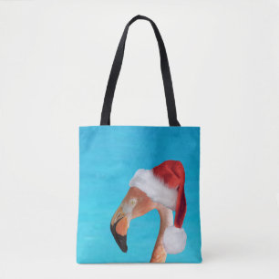 Kerstmis in Santa hat canvas tas