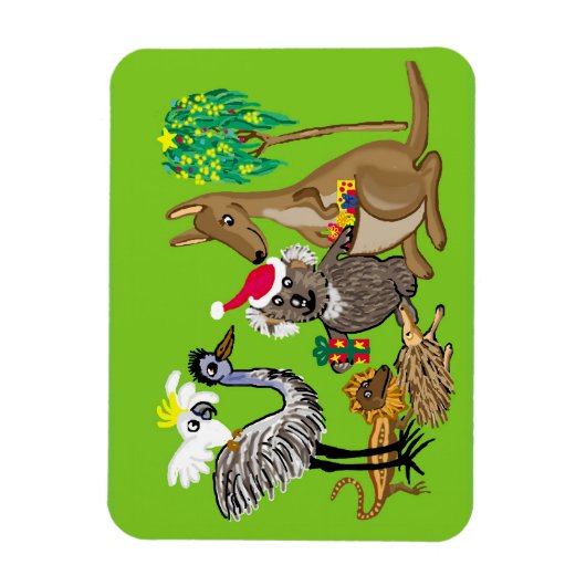 Kerstmis in Santa koala Magneet (Verticaal)