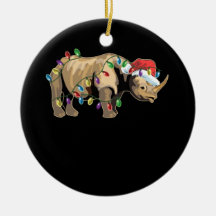 Kerstmis in Santa Rhino Rhino Rhino