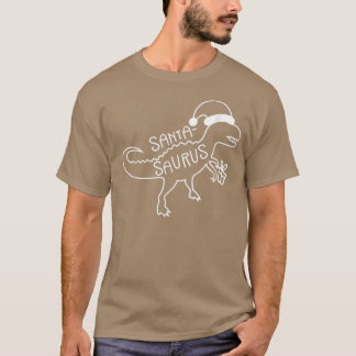 Kerstmis in Santa Saurus Sauropods T-shirt