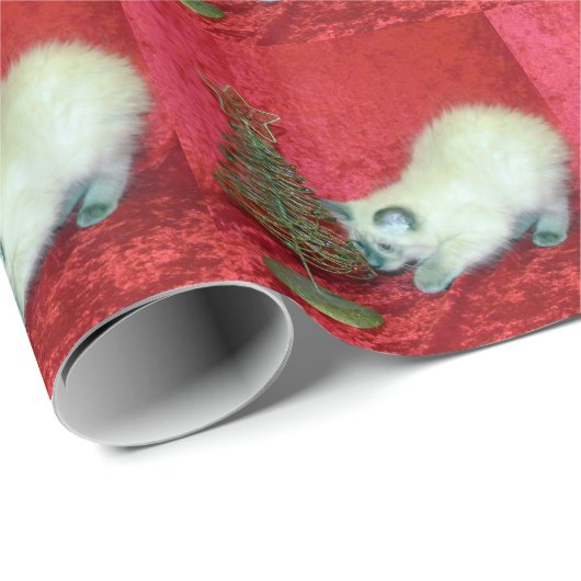 Kerstmis in Savannah - Kat / Keukenpakpapier Cadeaupapier (Rol Hoek)