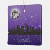 Kerstmis in Seattle, Washington Keramisch Ornament (Links)