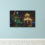 Kerstmis in Silver Dollar City Canvas Afdruk (Insitu (Houten vloer))