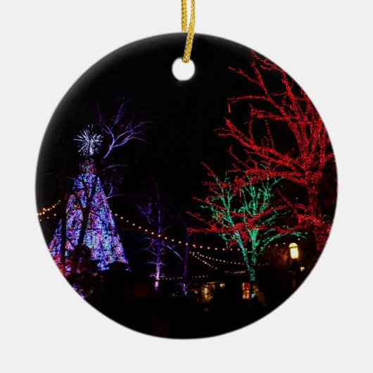Kerstmis in Silver Dollar City Ceramic Ornament (Voorkant)