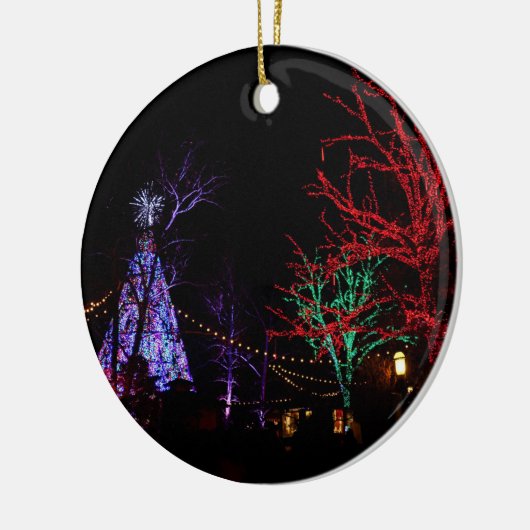 Kerstmis in Silver Dollar City Ceramic Ornament (Links)