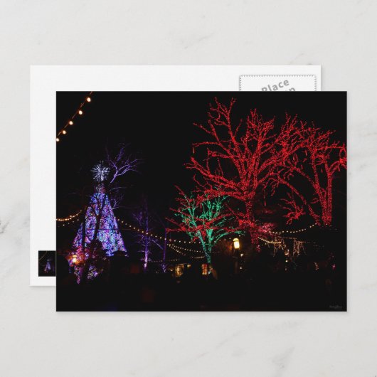 Kerstmis in Silver Dollar City Feestdagenkaart (Voorkant / Achterkant)