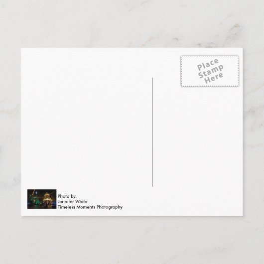 Kerstmis in Silver Dollar City Feestdagenkaart (Achterkant)