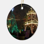 Kerstmis in Silver Dollar City Keramisch Ornament (Links)
