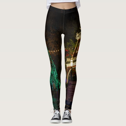 Kerstmis in Silver Dollar City Leggings (Voorkant)