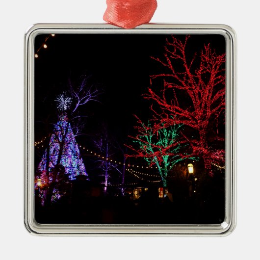Kerstmis in Silver Dollar City Metalen Ornament (Voorkant)