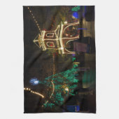 Kerstmis in Silver Dollar City Theedoek (Verticaal)