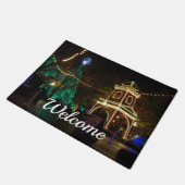 Kerstmis in Silver Dollar City Welkom Doormat Deurmat (Schuin)