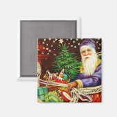 Kerstmis in Sleigh Magnet (Voorkant / Achterkant)