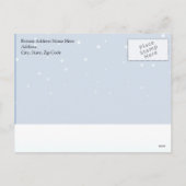 Kerstmis in sneeuw feestdagenkaart (Achterkant)