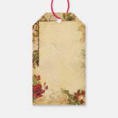 Kerstmis in sneeuw met Rozen en muziek Cadeaulabel (Achterkant)