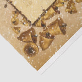 Kerstmis in sneeuw met Rozen en muziek Tissuepapier (Detail)