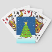 Kerstmis in sneeuw speelkaarten (Achterkant)