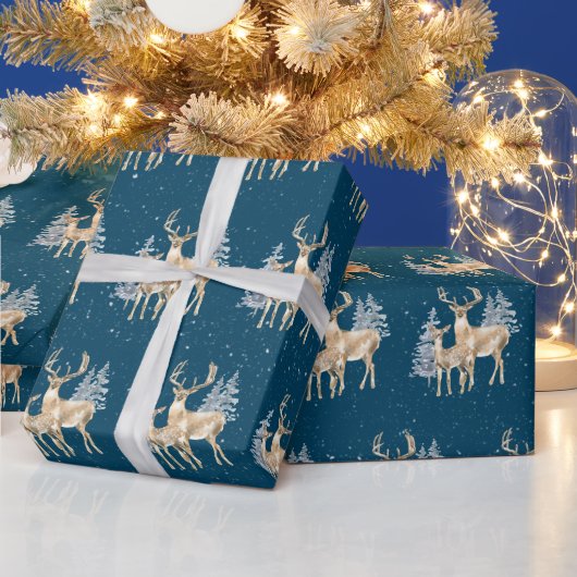 Kerstmis in Snowflakes Cadeaupapier (Feestdagen)