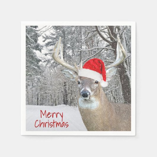 Kerstmis in Snowflakes Napkins Servet (Voorkant)