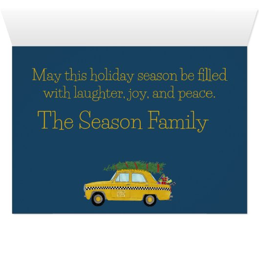 Kerstmis in Snowy New York City  (Binenzijde Horizontaal (Onderkant))