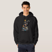 Kerstmis in Space Solar System Astronaut Invitati Hoodie (Voorkant volledig)