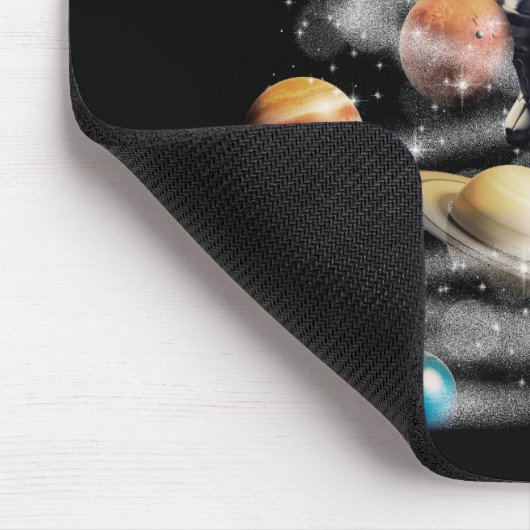 Kerstmis in Space Solar System Astronaut Invitati Muismat (Hoek)