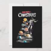 Kerstmis in Space Solar System Astronaut Kaart (Voorkant)