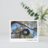 Kerstmis in St. Augustine Briefkaart (Staand voorkant)
