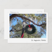 Kerstmis in St. Augustine Briefkaart (Voorkant / Achterkant)