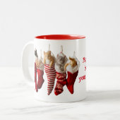 Kerstmis in Stockholm Tweekleurige Koffiemok (Voorkant links)