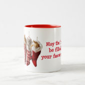 Kerstmis in Stockholm Tweekleurige Koffiemok (Center)