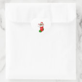Kerstmis in stopzetting hart sticker (Tas)