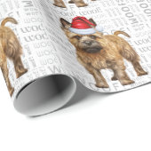 Kerstmis in Terrier voor Hondenliefhebber Holiday Cadeaupapier (Rol Hoek)