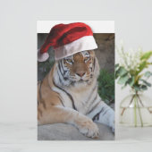 Kerstmis in Tiger Briefpapier (Staand voorkant)