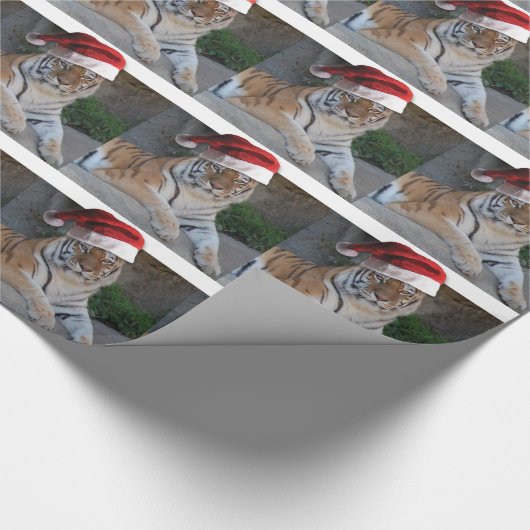 Kerstmis in Tiger Cadeaupapier (Hoek)